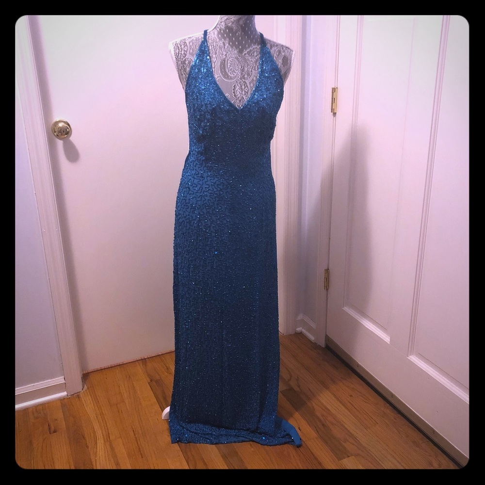Michelangelo beaded gown